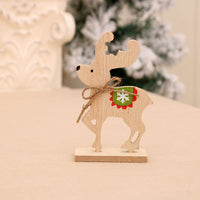 Christmas wooden desktop ornaments, shop window displays, DIY assembly, small gifts, Christmas deer decorations, and supplies