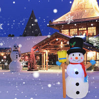1.2 M Christmas Light Garden Decoration Rotating Inflatable Lamp Lantern Inflatable Christmas Snowman Inflatable For Courtyard D