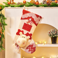 Christmas Decorations Snowman Doll Christmas Socks Knitted 3D Santa Claus Christmas Tree Decoration Pendant Gift Bag