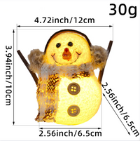 Christmas glowing snowman ornament, Amazon checkered striped scarf, doll, children's Christmas gift