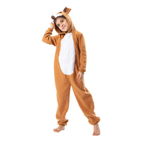 New Christmas elk one-piece suit pajamas party stage props bar mall reindeer suit