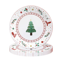 Christmas Decoration Party Theme Tableware Set Disposable Paper Plate Christmas Supplies Christmas Tree Plate