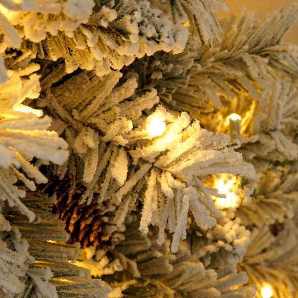 Copy of A set of 4 artificial Christmas trees, including flower garlands, flower garlands, and 2 entrance trees, with LED lights