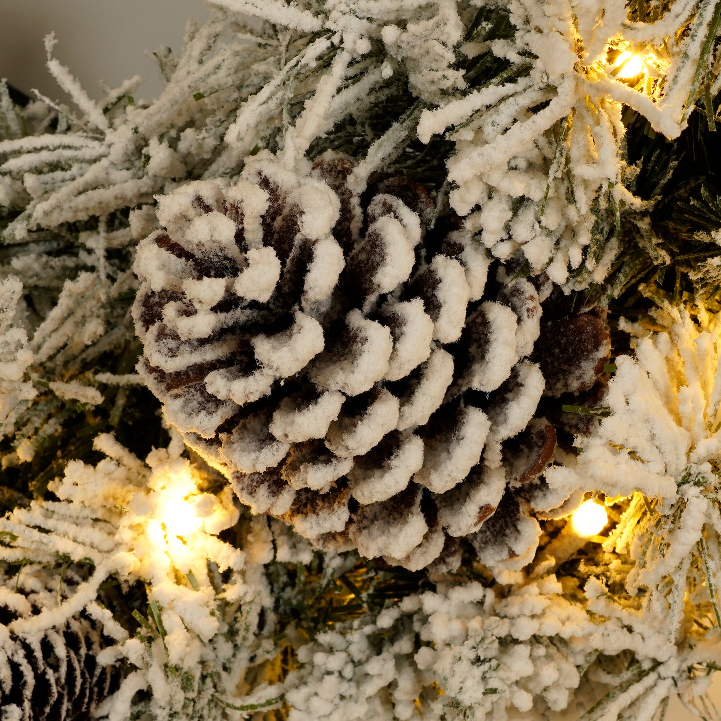 Copy of A set of 4 artificial Christmas trees, including flower garlands, flower garlands, and 2 entrance trees, with LED lights