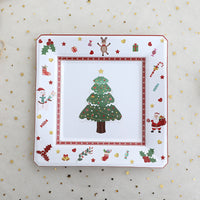 Christmas Decoration Party Theme Tableware Set Disposable Paper Plate Christmas Supplies Christmas Tree Plate