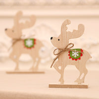 Christmas wooden desktop ornaments, shop window displays, DIY assembly, small gifts, Christmas deer decorations, and supplies