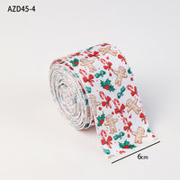 Christmas decoration ribbon, cedar pattern printed ribbon, bow tie, Christmas decoration ribbon, holiday ribbon
