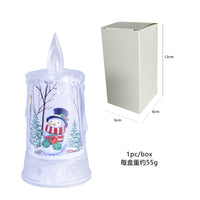 Christmas led electronic candle light Christmas snowman elk decoration luminous night light atmosphere light ornaments