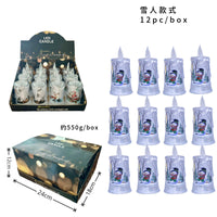 Christmas led electronic candle light Christmas snowman elk decoration luminous night light atmosphere light ornaments