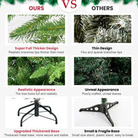 6FT PE&PVC Prelit Christmas Tree