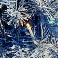 A set of 4 artificial Christmas trees, including flower garlands, flower garlands, and 2 entrance trees, equipped with LED light